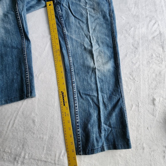 Vintage Eddie Bauer Carpenter Jeans Mens 29W 26L Denim Relaxed Straight Leg Blue - Picture 12 of 16